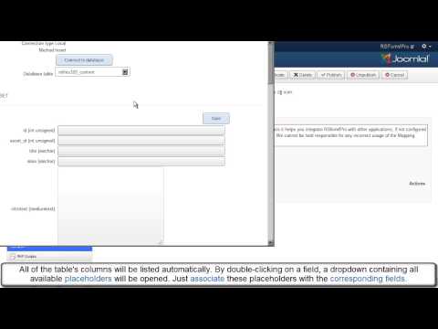 RSForm!Pro Mappings feature Content article