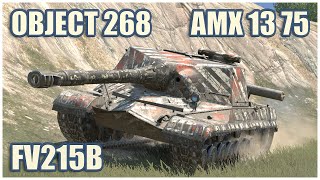 FV215b, Объект 268 & AMX 13 75 • WoT Blitz Gameplay