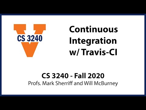Continuous Integration w/ Travis-CI