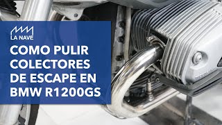 Gasté 25 € en productos para pulir el colector de la BMW R1200GS (¡Me alucinó el resultado!)