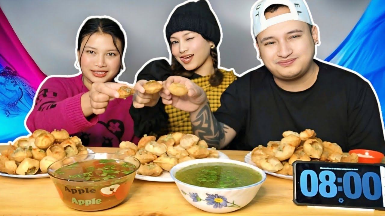 Mano Ban Jop 🤔 + Ba Rem Shah Punishment 😂|| 105 PaniPuri Challenge