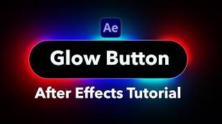 Glowing Neon Button Animation Tutorial (No Plugins!) | After Effects | Motionkeestudio