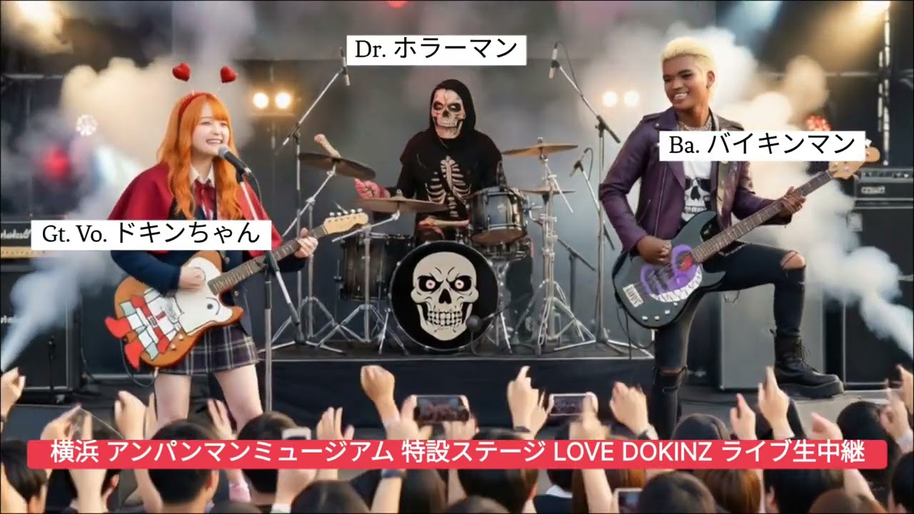 たまにはバイキン軍も応援してあげてください #おすすめにのりたい #アンパンマン #バイキンマン #ドキンちゃん #ホラーマン