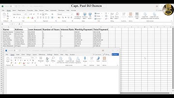 How to Create a Mail Merge in Word Document using Excel