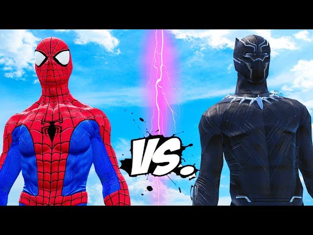 THE AMAZING SPIDER-MAN VS BLACK PANTHER class=