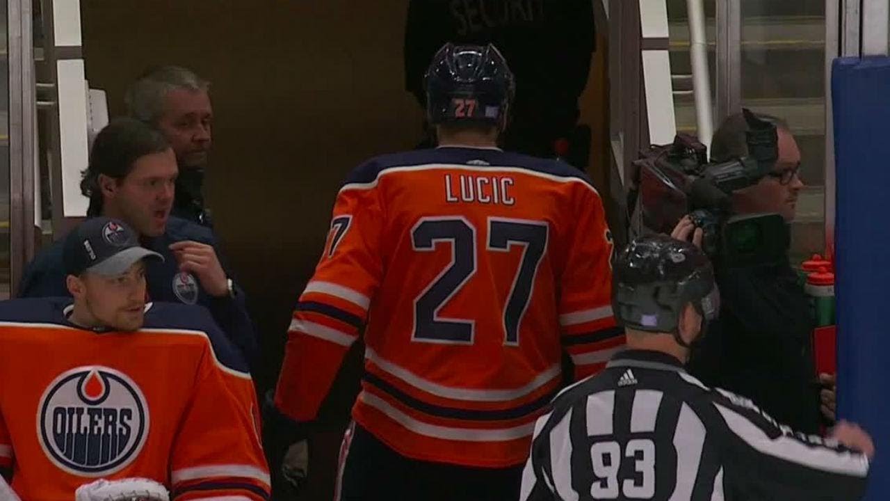 Oilers' Lucic given a misconduct for roughing after going after Blues' Parayko