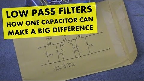 Low pass filters: How one capacitor can make a big difference