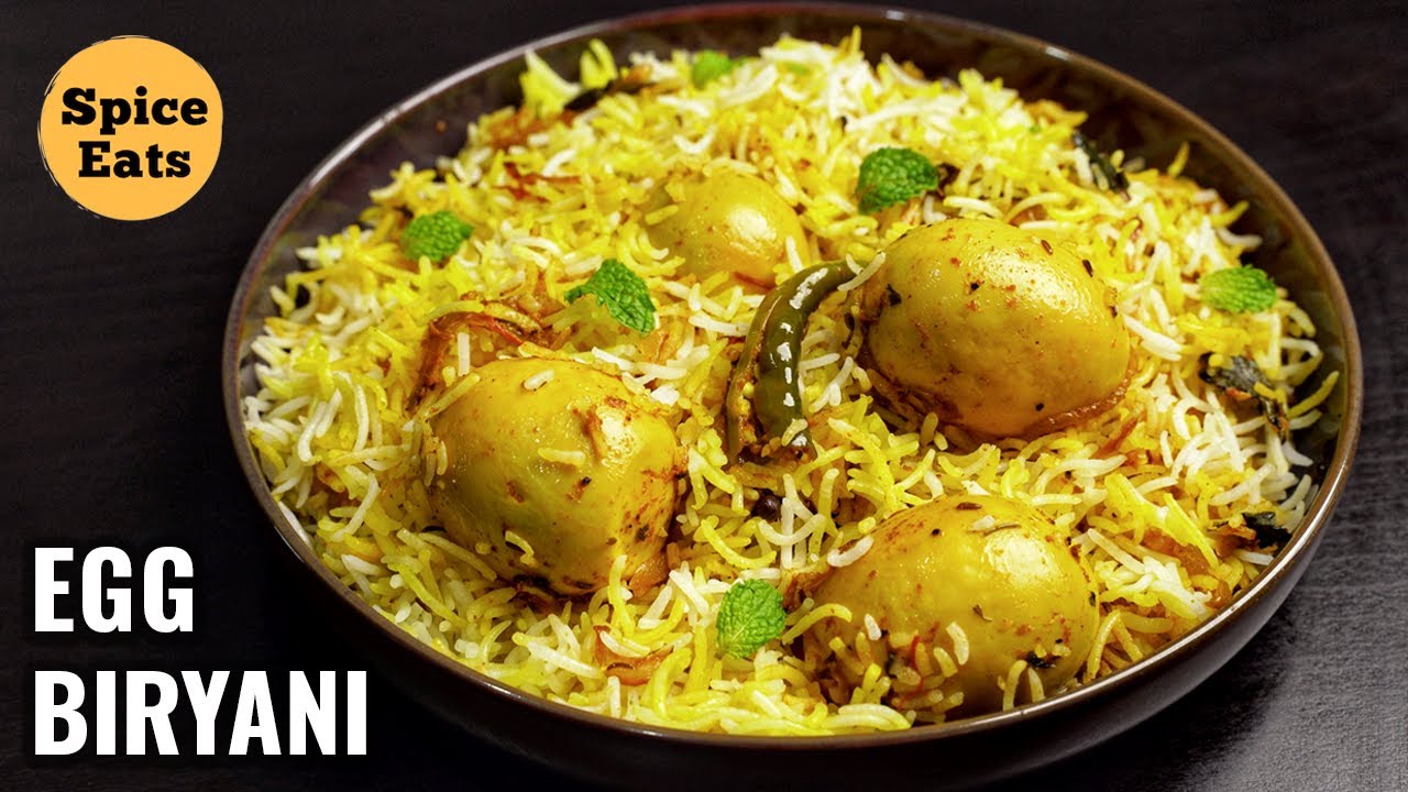 Easy Egg Dum Biryani Recipe Quick Egg Biryani Recipe Anda Biryani