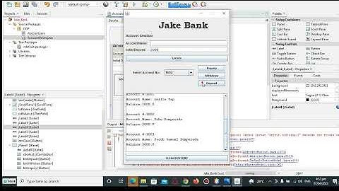 Bank Simulation in Java