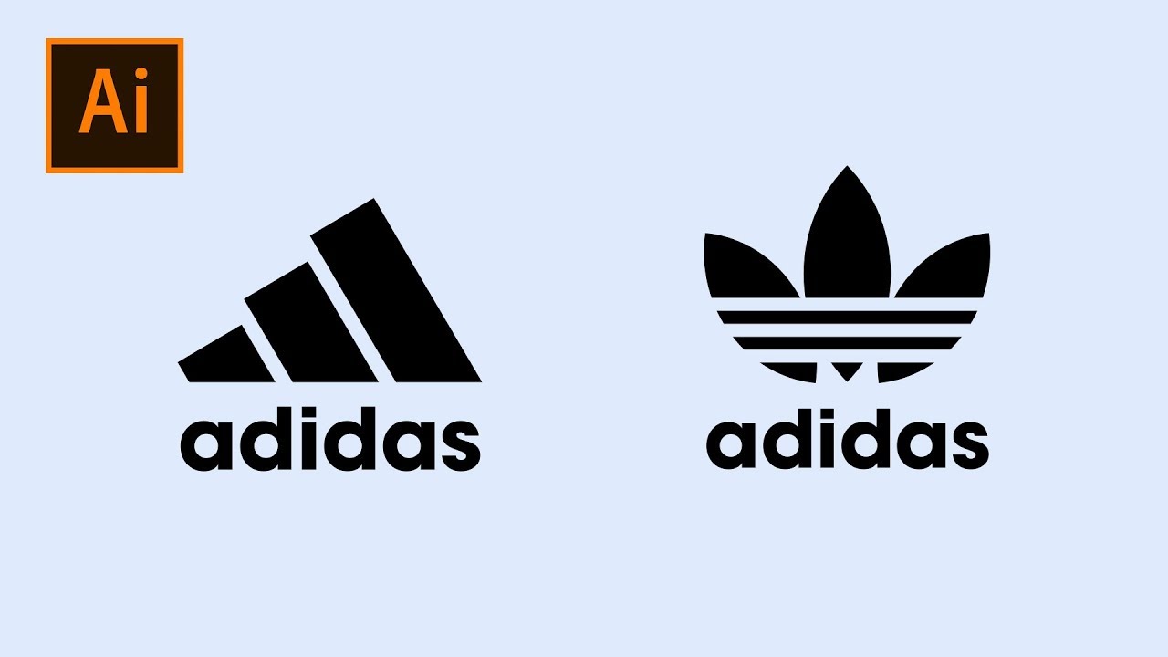 How To Make Adidas Logo In Adobe Illustrator | Thuy Uyen Design - YouTube