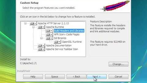 How to install Apache HTTP Server 2.2.13 for Windows