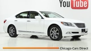 Chicago Cars Direct Presents a 2008 Lexus LS460. Starfire Pearl White/Cashmere. X13459