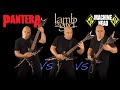 Ultimate Groove Metal Guitar Riffs Battle (Pantera VS Lamb Of God VS Machine Head)