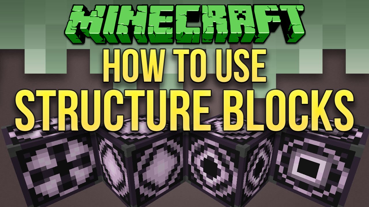 Minecraft 1 10 Structure Blocks Tutorial How To Use Guide Youtube