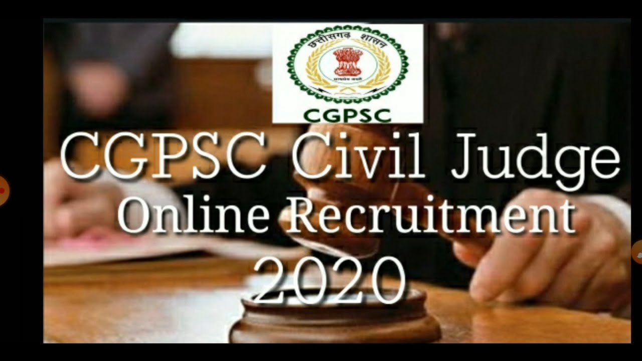 CGPSC Civil Judge online Form Recruitment 2020 Notification| CGPSC Civil Judge online Form in hindi|