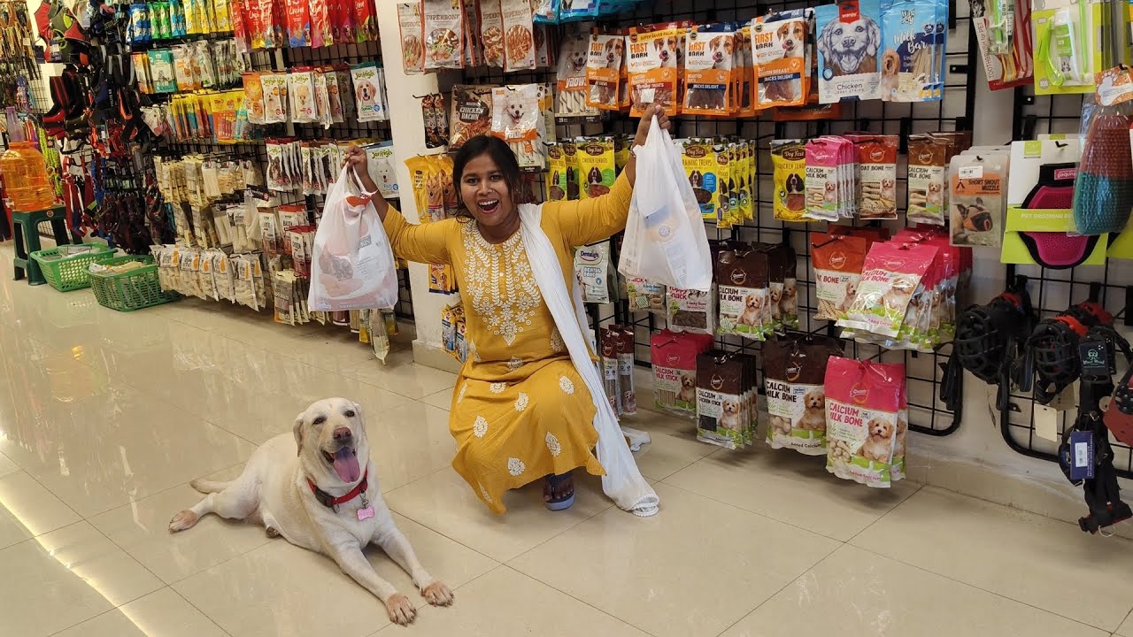 Shopping😀 With My Disciplined 🦮🐕Dog Daisy