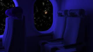 • 1 HOURS • Night Airplane White Noise Ambience | Flight | Reading, Studying, Sleeping