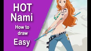 One Piece Movies Navi Draw. Drawing Hot Nami Scene.