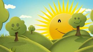 Детский футаж солнышко  Happy Cartoon HD