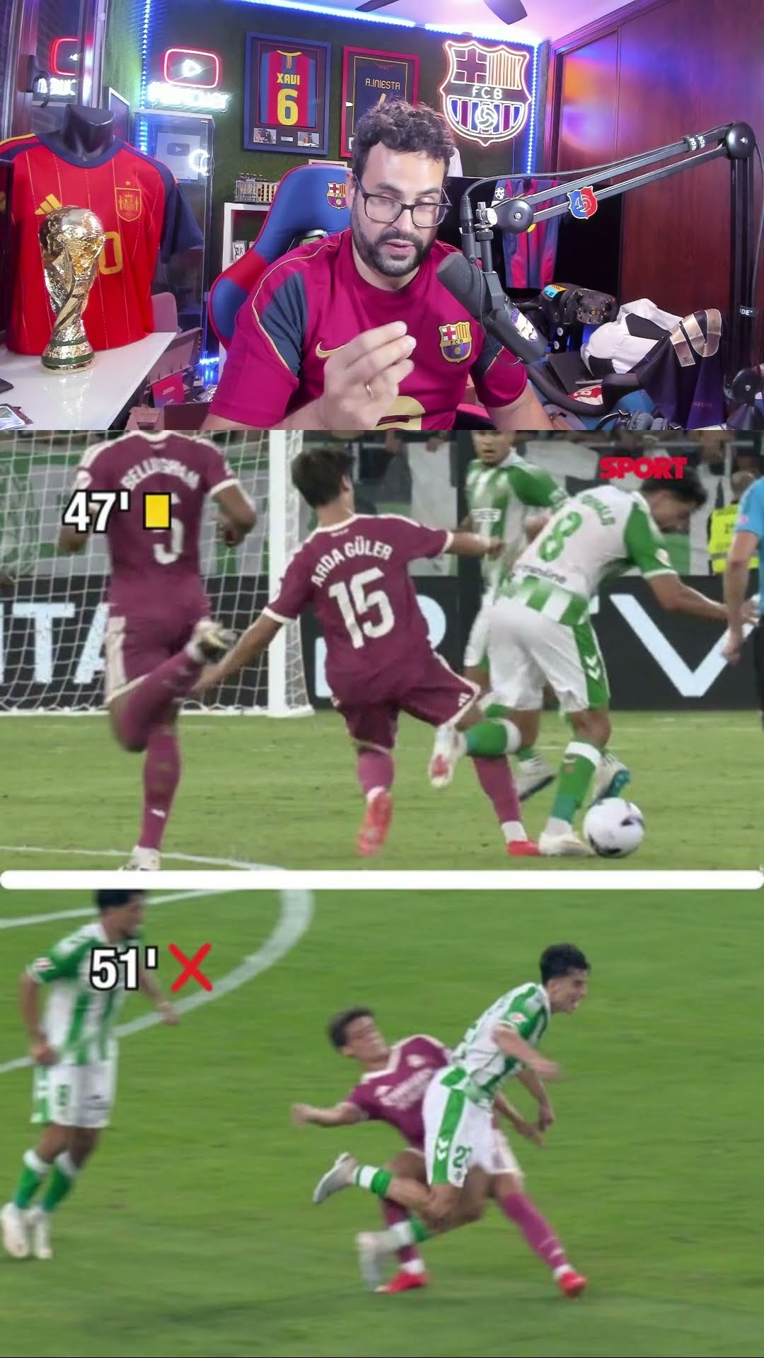 ¿Roja a Guler? #ardagüler #realmadrid #polemica #mancuer #laliga  #shortvideo