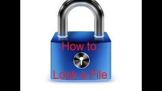 How To Lock a File (Windows 7) (1080p)