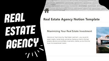Real Estate Agency Notion Template