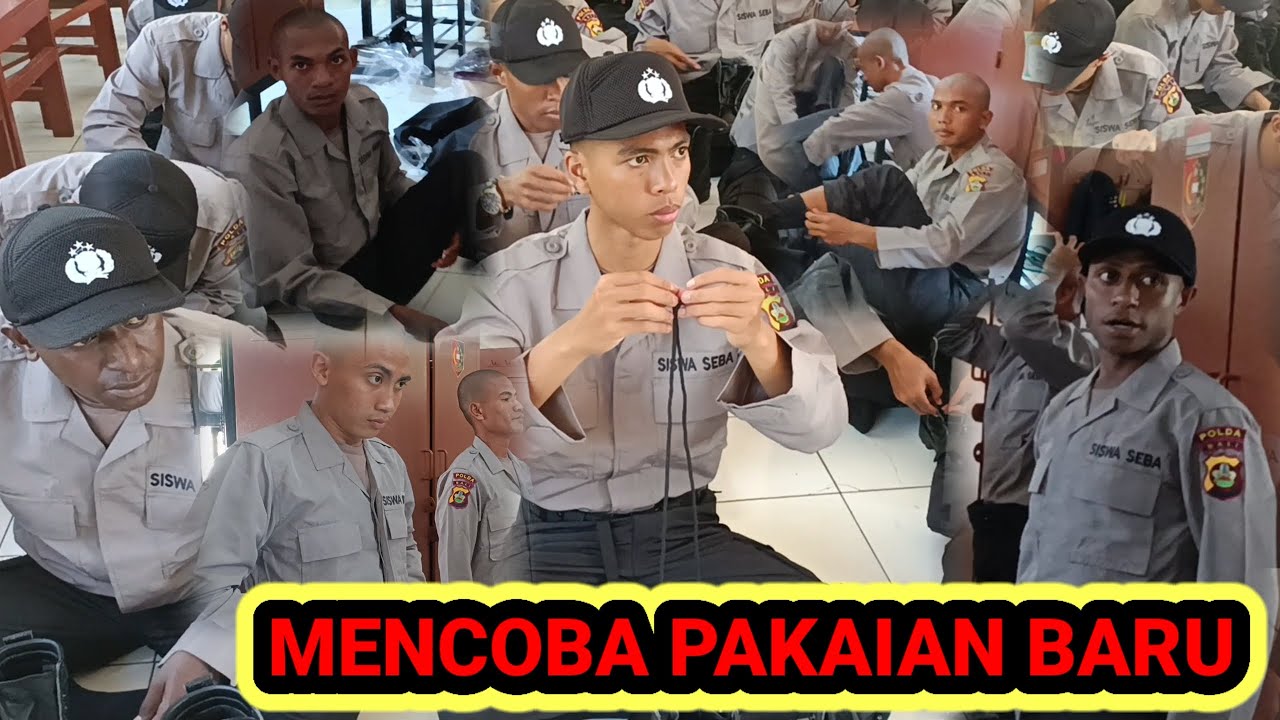 MENCOBA PAKAIAN BARU // SISWA DIKTUK BA POLRI GEL II T.A. 2024
