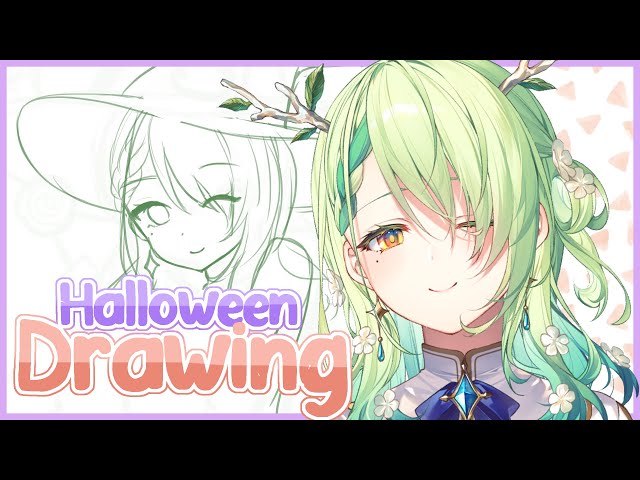 【Halloween Drawing】 Which Fauna? Witch Fauna! #holoCouncilのサムネイル