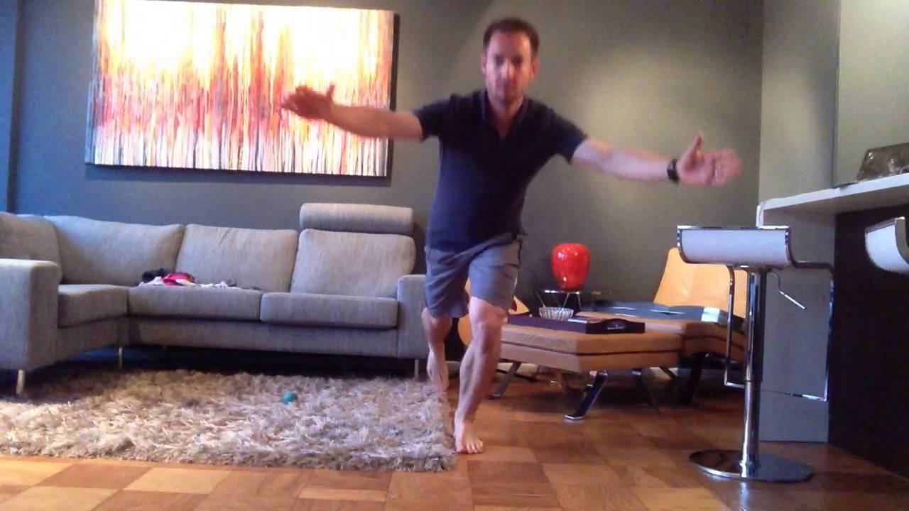 Basic Clock Squat (leg & arm reaches)