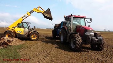 Muck-Spreading and Loading with JCB.