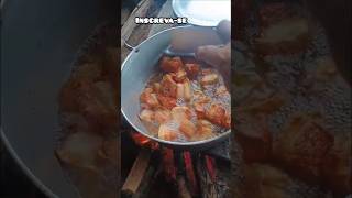 torresmo frito pra almoço aqui na roça 🤠 #sitio