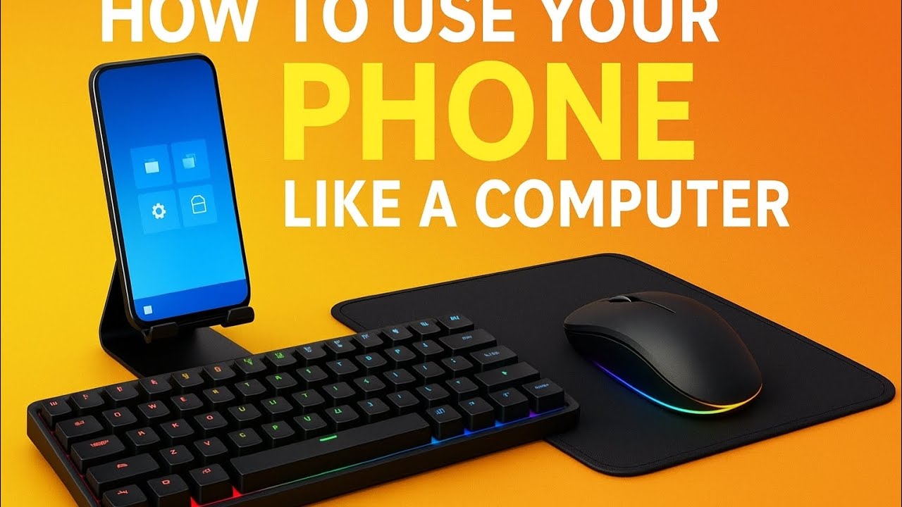 How to Turn Your Phone Into a Computer | Full Phone to PC Setup ...