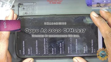 OPPO A9 2020 CPH 1937, Unlocked By disassembling UFS Chip #PGT.