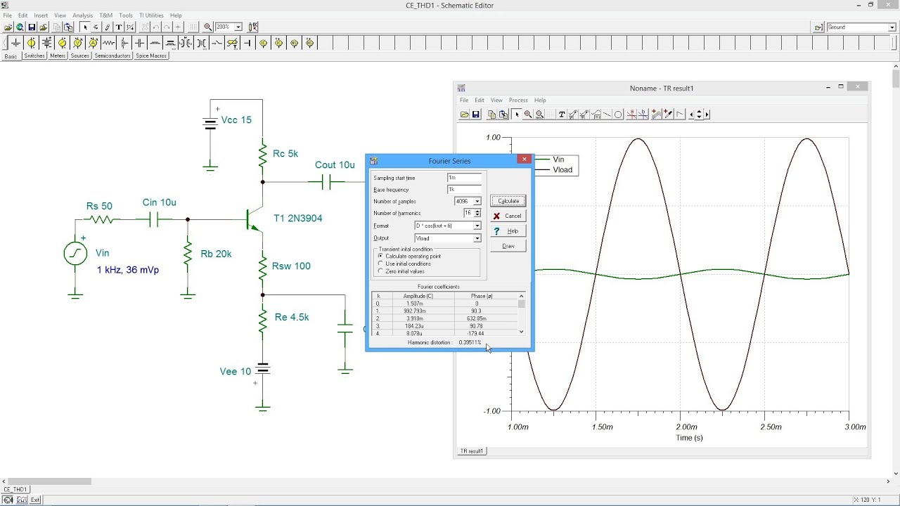Semiconductor Devices: CE Amplifier Distortion Simulation - YouTube