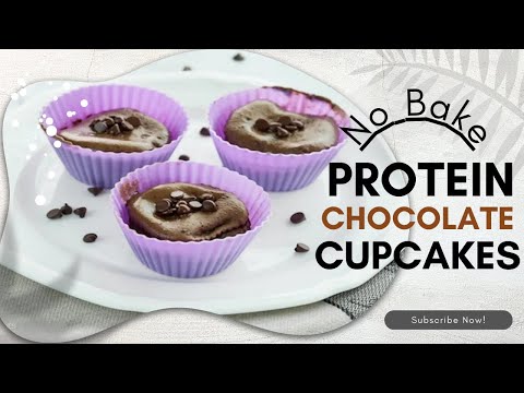 No Bake Protein Chocolate Cupcakes - Make under 10 minutes