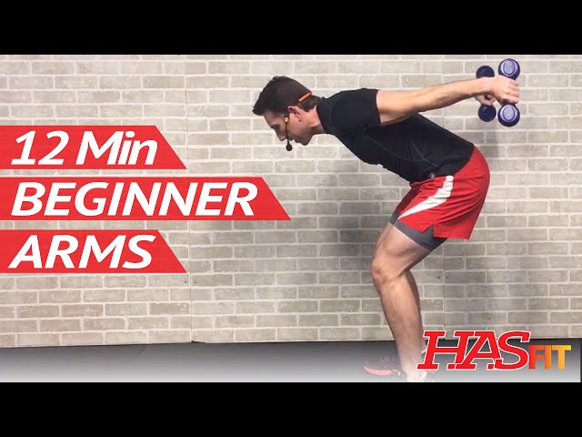 12 Min Beginner Arm Workout for Women & Men with Weights at Home