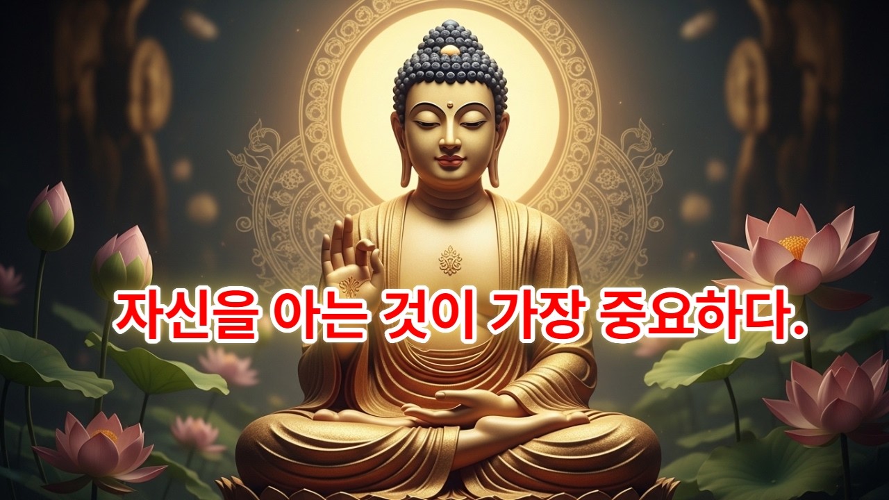 자신을 아는 것이 가장 중요하다.  -붓다