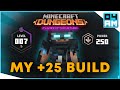 MY MAX LEVEL BUILD - EZ MODE Apocalypse +25 & Ancient Hunts in Minecraft Dungeons
