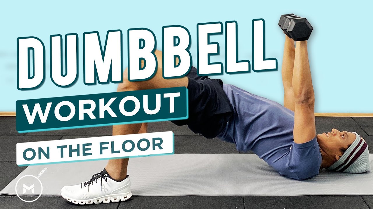 10 Min Dumbbell Workout Lying Down - Tabata Workout - No Repeat