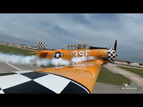 Видео: Radial Rumble SNJ Aerobatics Great Texas Airshow 2024