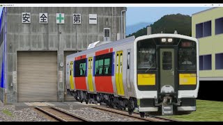 【BVE5】JR東日本 水郡線 回送 水郡線統括センター（水郡線営業所）——常陸大子 JR東日本キハE130系気動車運転   BVE5#83