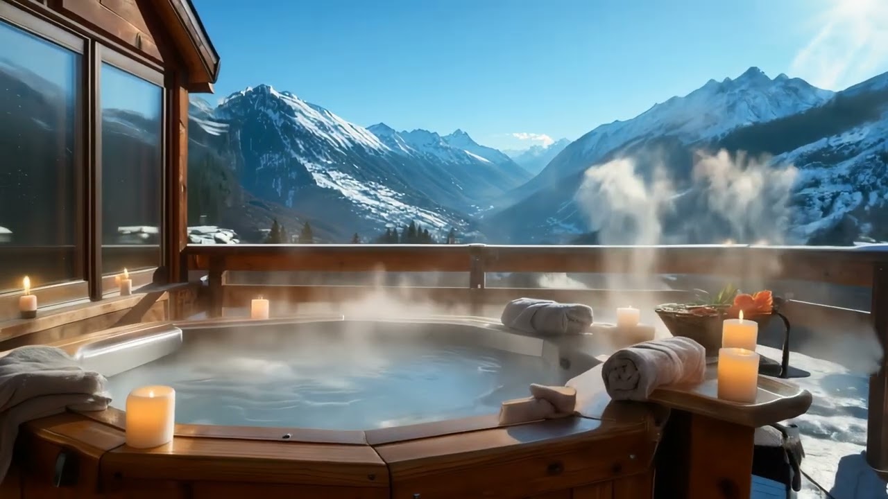 Hot Tub Mountain View 3840x2160