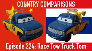 Race Tow Truck Tom | Country Comparisons | Episode 222 (China vs Thailand)  Mattel Disney/Pixar Cars