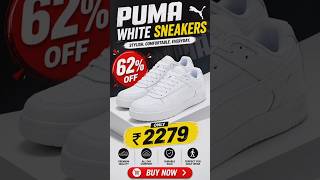 Puma Premium White Sneakers for Men 👟 | Fashion & Comfort . #amazonfinds #fashion #shoes #puma
