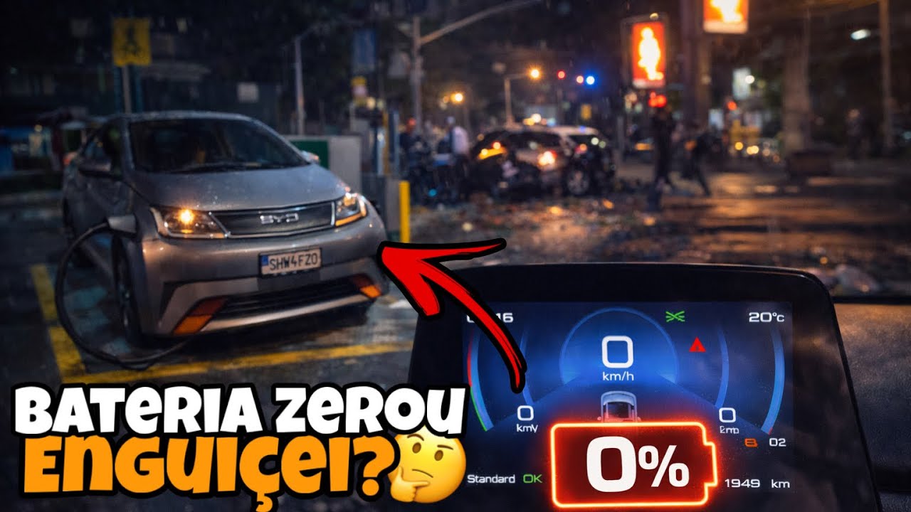 ZEREI A BATERIA NA UBER… E TEVE UM ACIDENTE NA MINHA FRENTE 😱
