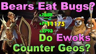 Ewoks beat Geonosians, all relic 6+ Is this a reliable counter for GAC? SWGOH