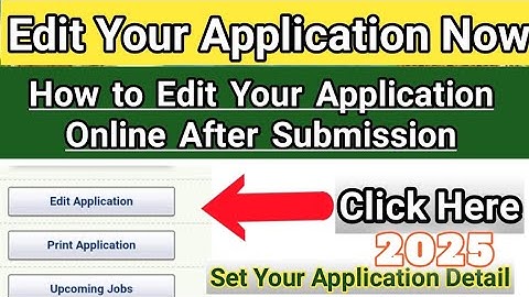How to Edit PPSC Application Form | PPSC Application Editing 2025