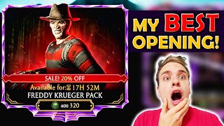 MK Mobile. My BEST Freddy Krueger Pack Opening. I FINALLY Got Lucky!