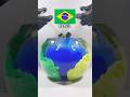 Brazil Colors Mixing in Water 🇧🇷💙💛 | Satisfying Ink Experiment (Watch Till End!) #shorts #asmr