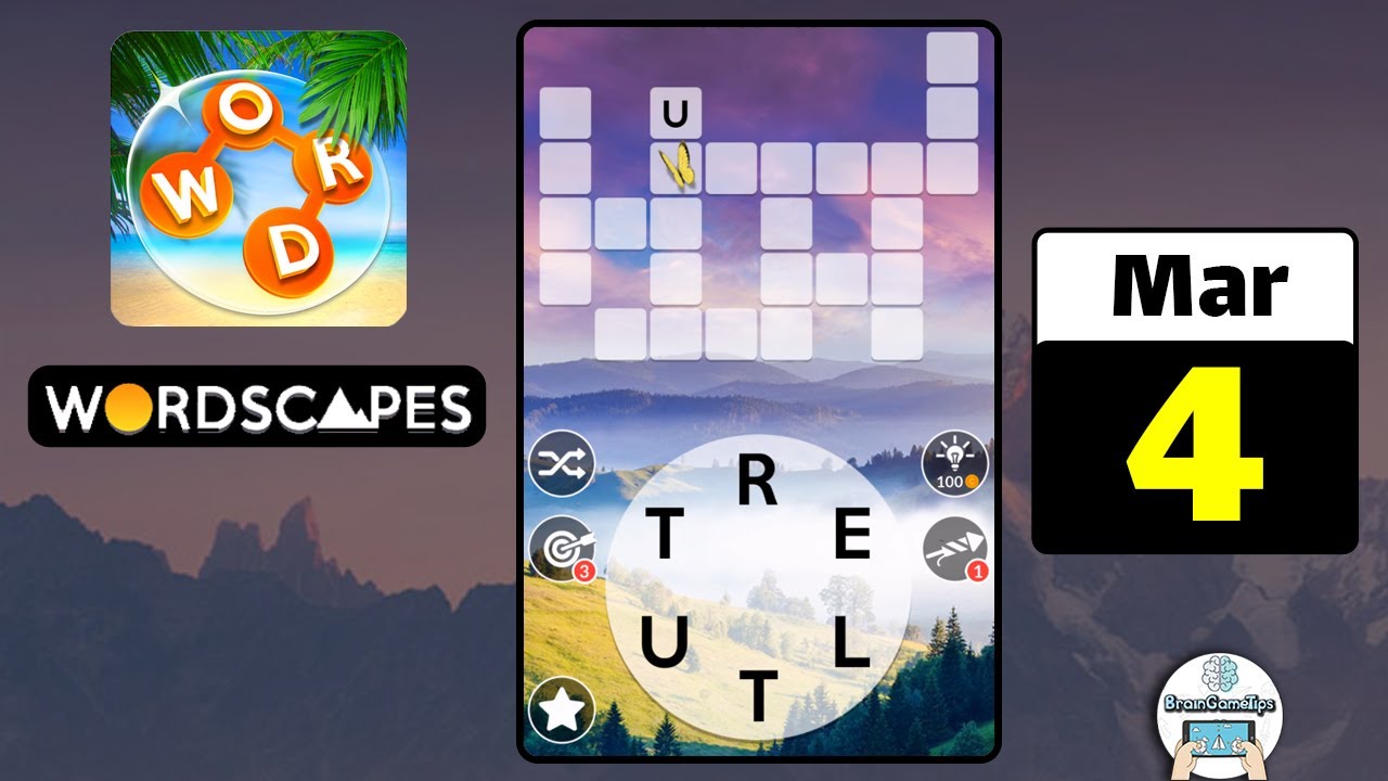 Wordscapes - Daily Puzzle March 4 2022 Answer
